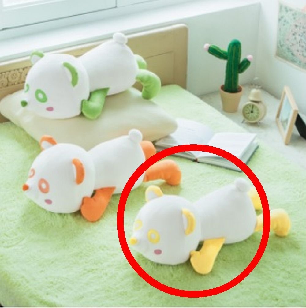 Amazon.co.jp: AAA え～パンダ もちもちBIGぬいぐるみ1 黄 イエロー 日