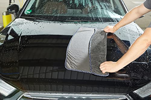 SONAX MicrofaserTrockenTuch Plus (1 Stück) im Großformat zur perfekten, streifenfreien Trocknung von Fahrzeugen | Art-Nr. 04512000