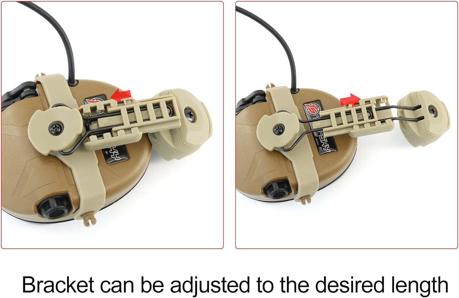 Tactical Headset with ARC Rail Adapter,Hearing Ear Protection Headphones With Boom Microphones,U94 PTT