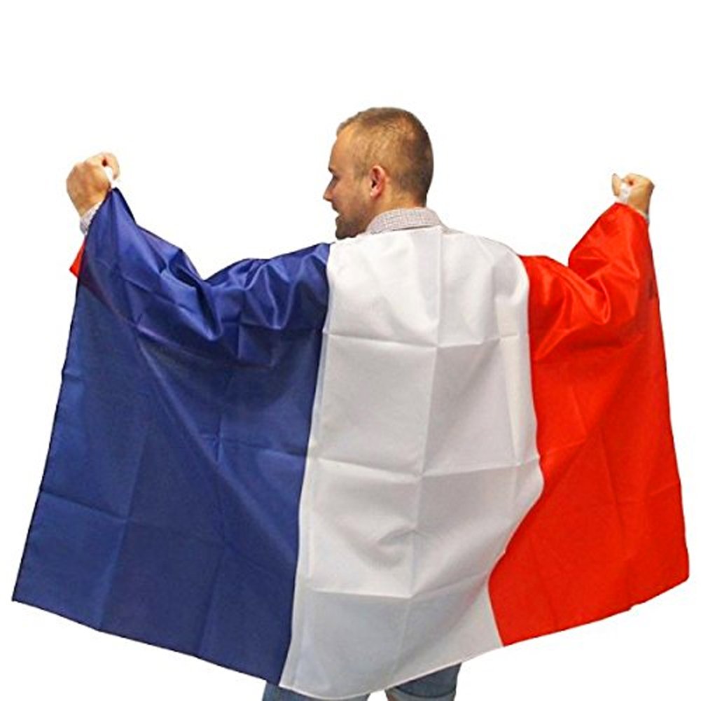 Bandiera Francia HOWAF - Costume Adulti Per Tifosi E Eventi A Tema Francese - Foto 12