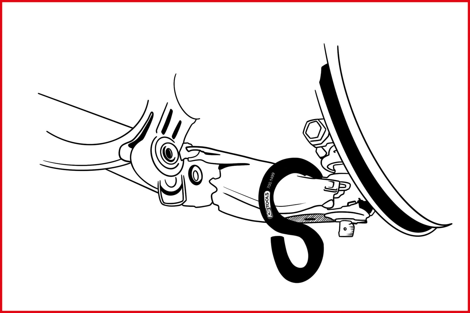 KS TOOLS Leva universale per assali 700.1499