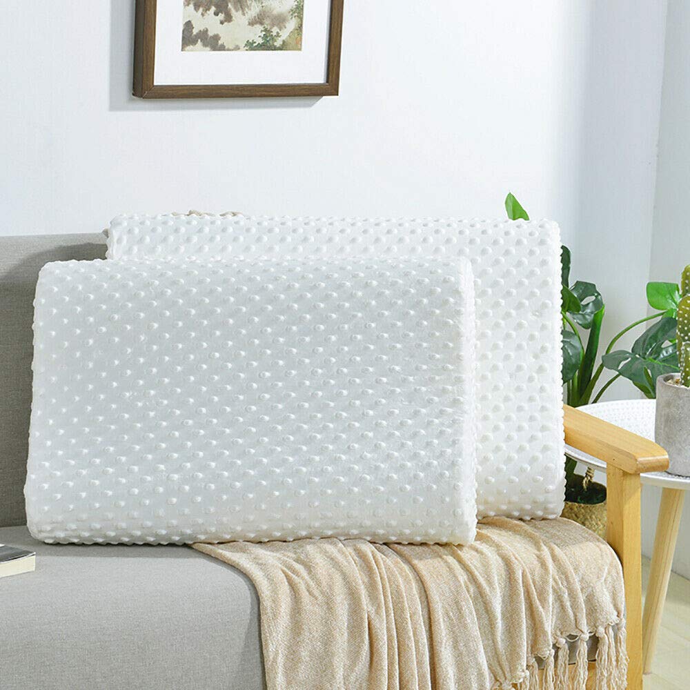 XClub Memory Foam Pillow for Neck and Back Support, Cervical Pillow for Neck Pain with Removable Zipper Cover, Neck Pillow for Pain Relief.