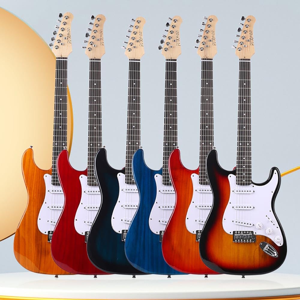 XIANGWANBH Popular Electric Guitar for Beginners, Rock Guitar