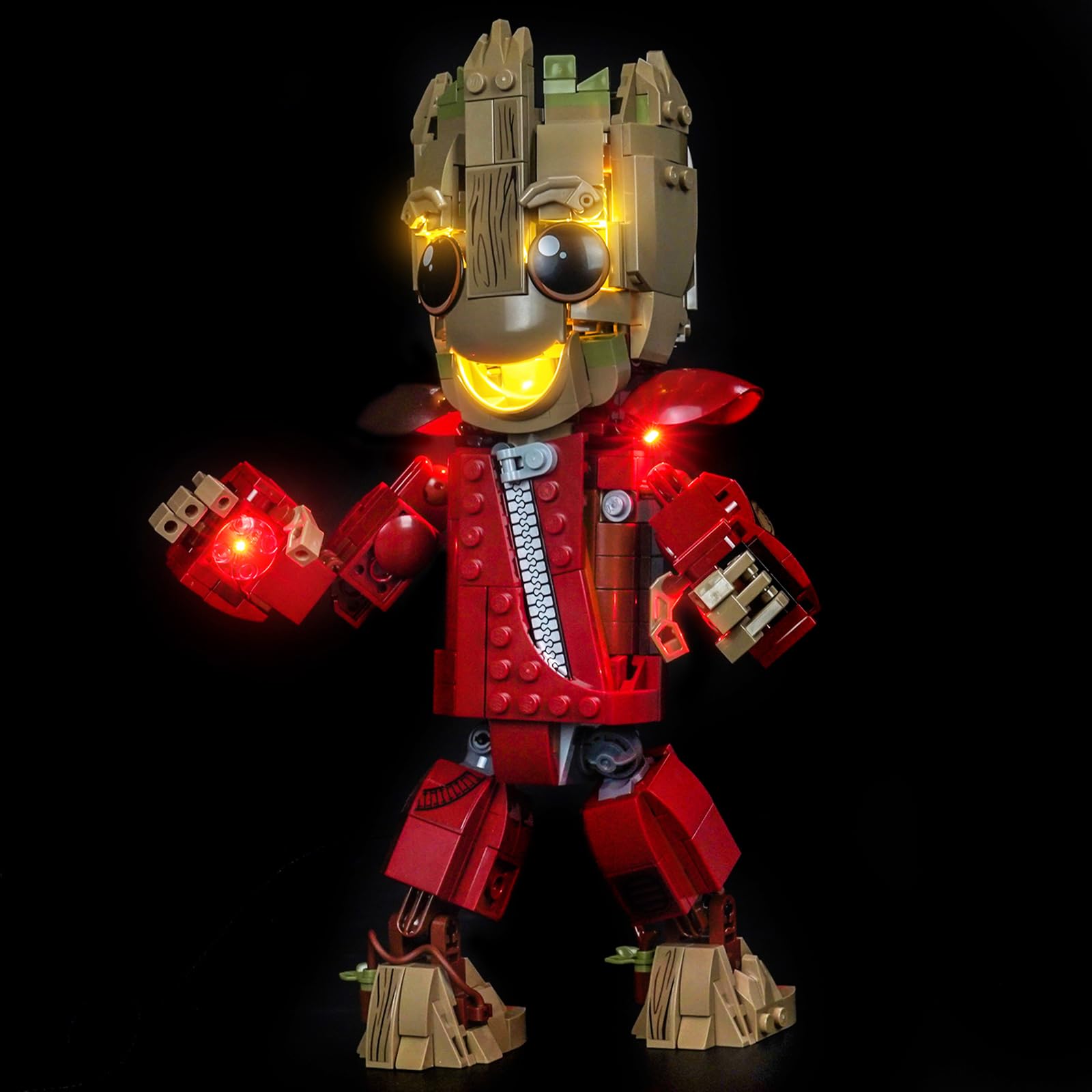 LocoLee LED Light Set Compatible with Lego 76341 Ravager Jumpsuit Groot LED Decoration Lighting Kit Compatible with Lego 76341 Building Blocks Model, Only Lights Set, No Model