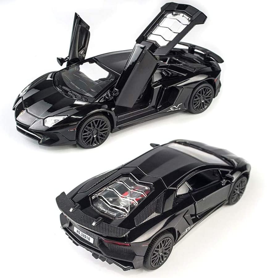 Image of Lamborghini LP-750 1:32 Model Car with Box, Zinc Alloy Pull Back Toy car with Sound and Light for Kids Boy Girl Gift [Colors as Per Stock]