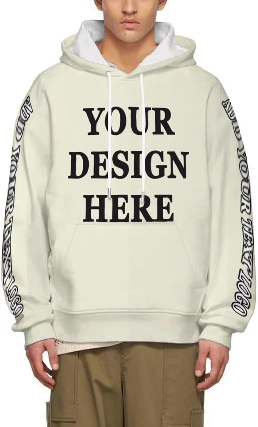 Custom Hoodie - Custom Hoodies Personalized Hoodies For Men Add Personalized Text Logo Photo Image - Front&Back Design - Image 2