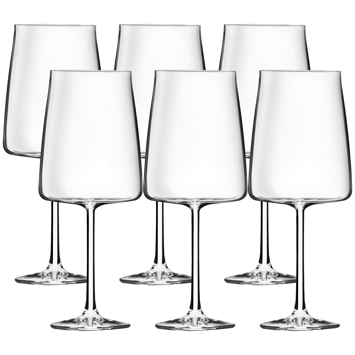 RCR Essential Calice Vino 55 cl Set 6 Pz In Vetro Cristallino