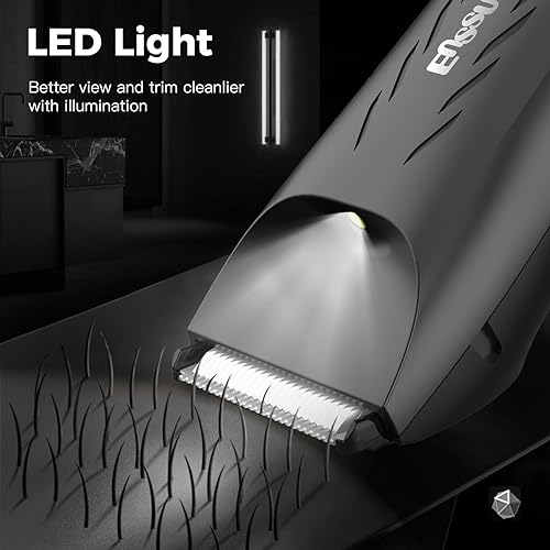 Miniatura 6 de Manscape - Cortapelos para hombres, con hoja de cerámica segura para la piel, recargable e inalámbrica para cortar el cabello y aseo con foco LED,