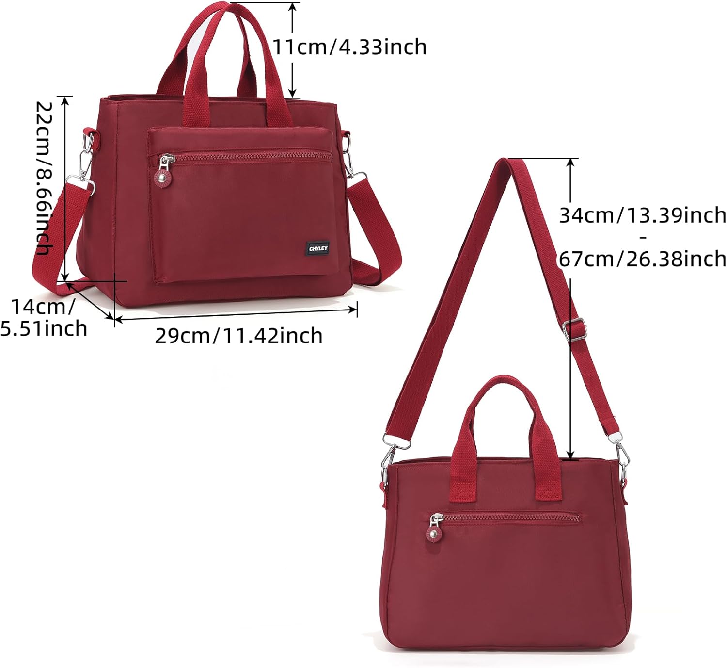 Small Tote Bag for Women,Canvas Crossbody Bags Shoulder Bag With Zipper,Satchel Purse Work Handbag - Image 7