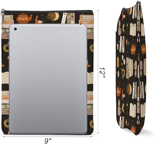 Miniatura 4 de Funda protectora de libro con cremallera para libros de tapa dura, lavable, bolsa de regalo impresa para mujeres, mamá, jefe, cumpleaños, funda para