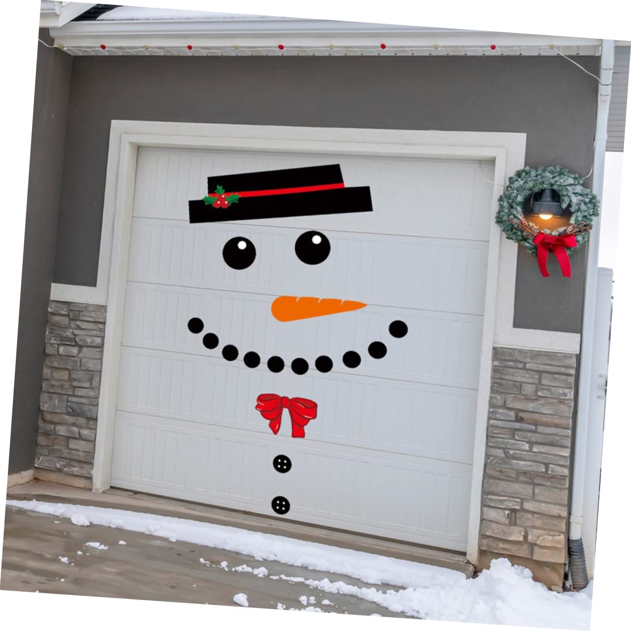 HANABASS 3sets Sticker Natalizio Per Finestre Con Tema e Pupazzo Di Adesivo Decorativo Per Porte e Vetrine Per Feste Di Natale e Inverno Facile Da Applicare e Rimuovere Di Alta Qualità
