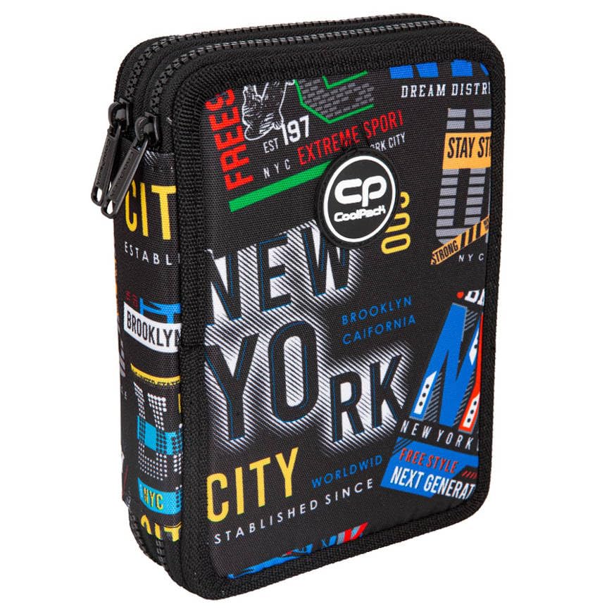 Coolpack F077673, Trousse scolaire JUMPER XL BIG CITY, Multicolor