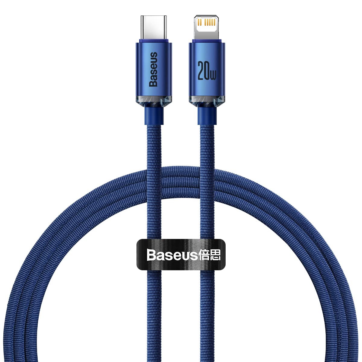 CW-FXP Baseus Crystal Shine Series Fast Charging Data Cable Type-C to IP 20W 1.2m Blue