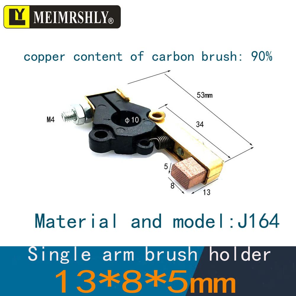 Marine Stern Shaft Erdung Kohlebürstenhalter für Gleitring, leitfähige Geräte (5–8 mm Bürstenhalter) 4 Stück