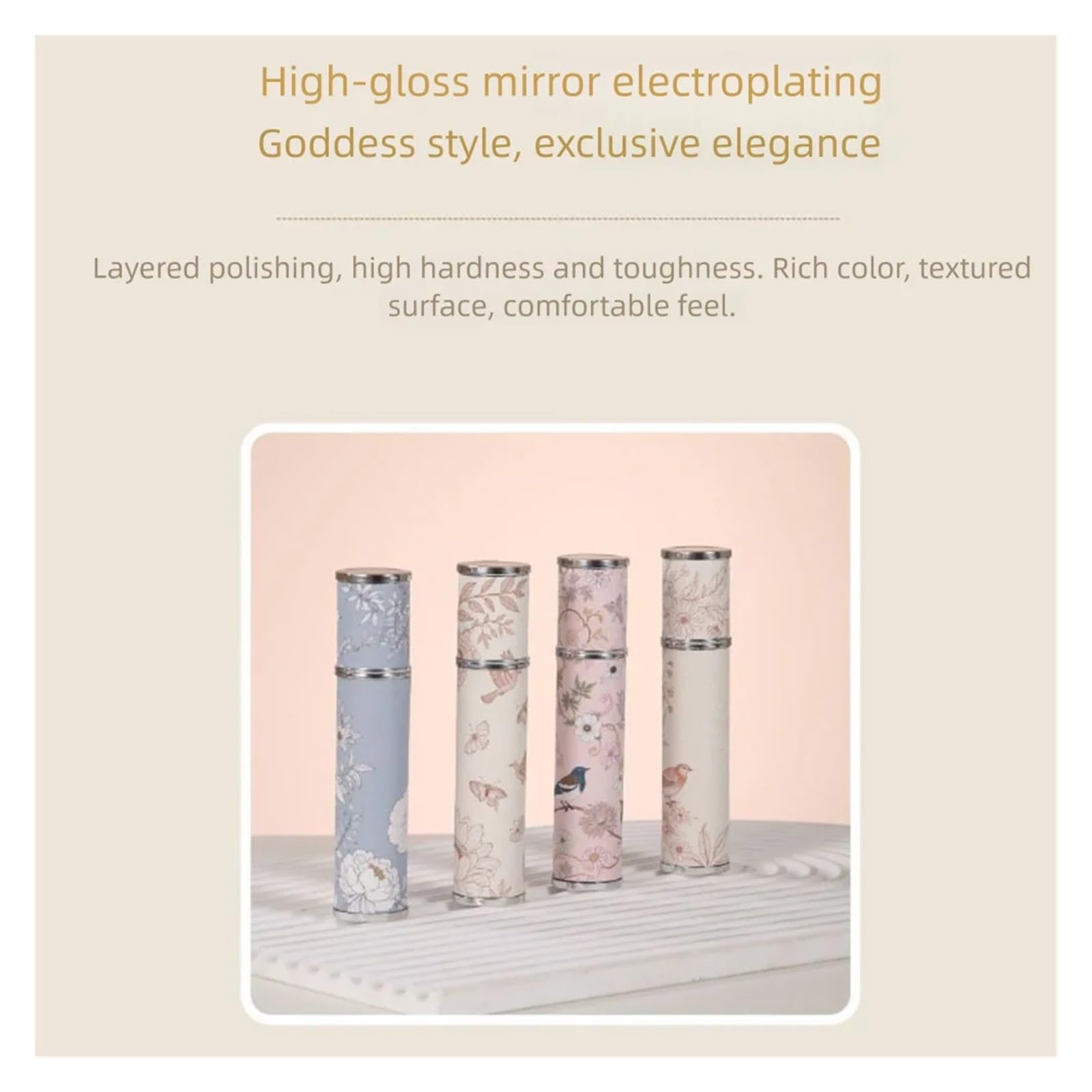 Flacone di profumo in pelle Atomizzatore di profumo ricaricabile da 10 ml | Contenitori cosmetici in pelle Bottiglia Bottiglie di erogazione vuote a prova di perdite(5PCS)