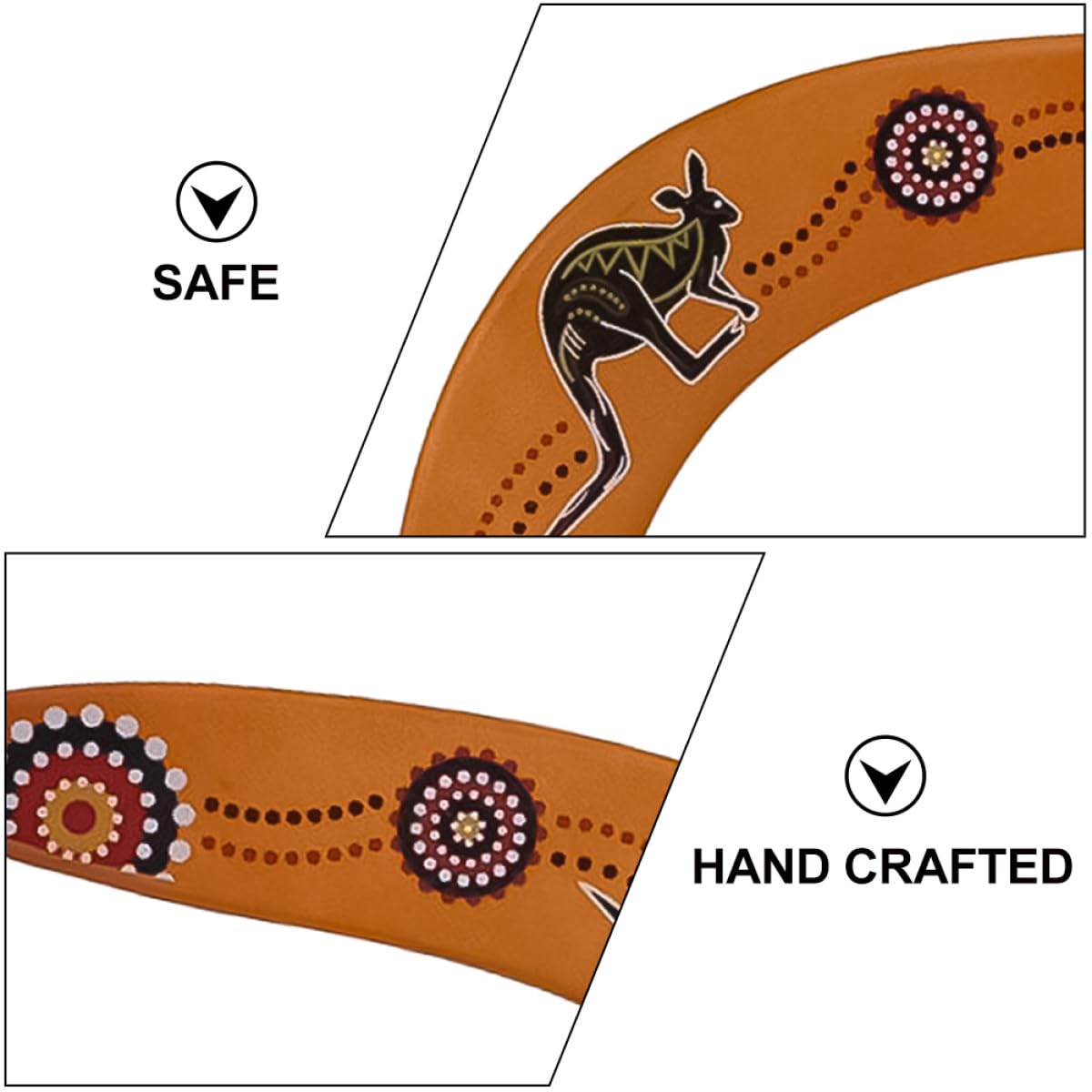 Didiseaon 2 Piezas de Boomerangs en Forma de V de Material Sintético para Deportes al Aire Libre y Área Abierta, Juguete de Maniobra para Adultos y Niños