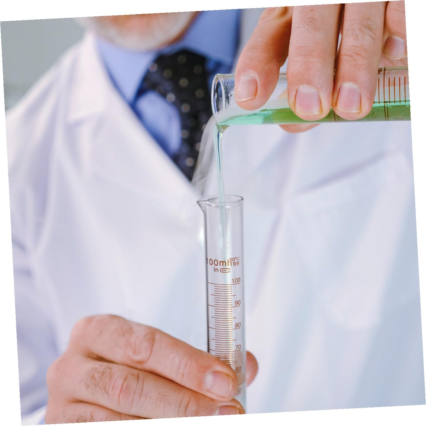 Scientific Experiment Tool Kit with 250ml Glass Beaker, 250ml Large Mouth Conical Flask, and 100ml Graduated Measuring Cylinder for Laboratory Use