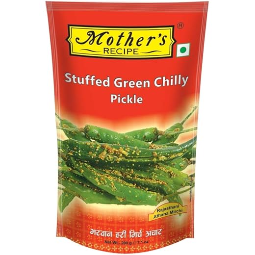 Stuffed Green Chilli Pickle 200 g