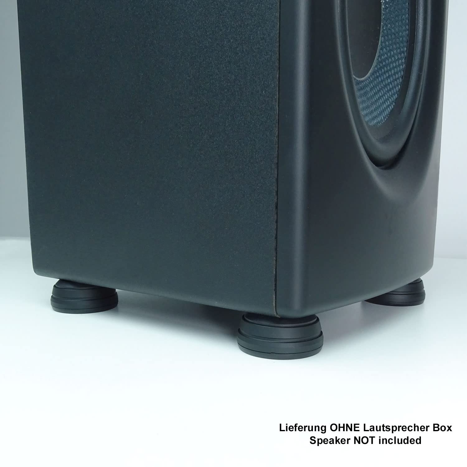 keepdrum SSA300 Boxen-Füße Schwingungsdämpfer Lautsprecher Resonanz-Absorber schwarz