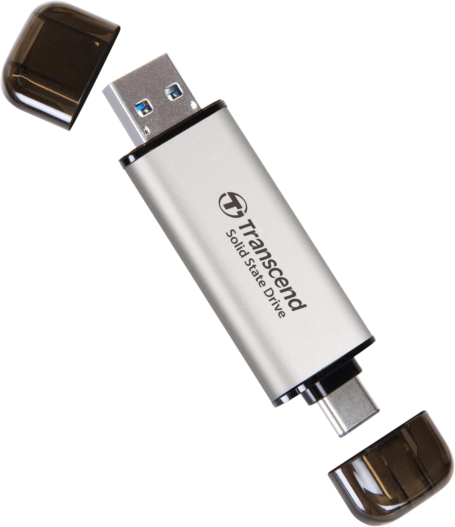 Transcend ESD310 1TB Dual USB-C/A External SSD 1050MB/s Ultra-Fast Drive for iPhone 17/16/15, MacBook, iPad & PC | Fast File Transfer TS1TESD310S