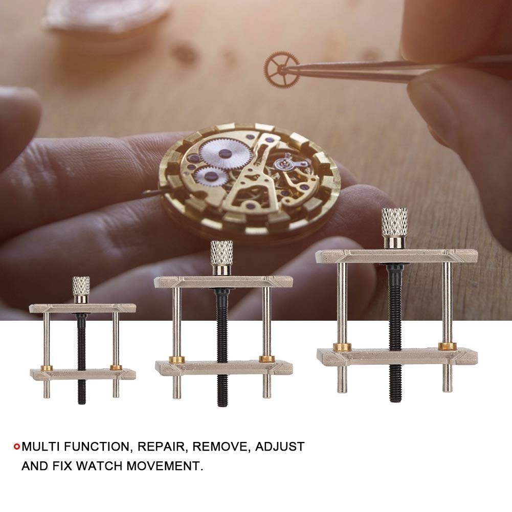 Juego de 3 Soportes para Abrir Cajas de Relojes, Herramientas para Reparar Relojes, Herramienta para Quitar la Tapa Trasera de la Caja, Herramienta de reparación y Extractor para relojeros.