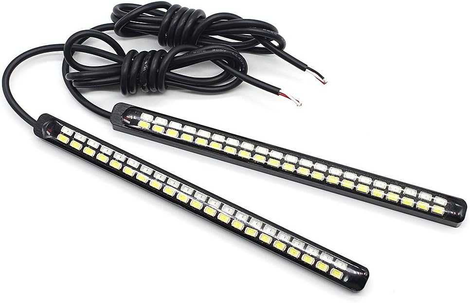 Manchester Case 2pcs DC 12V Yellow White 22 COB Bulb Waterproof LED Daytime Runing Light Lamp