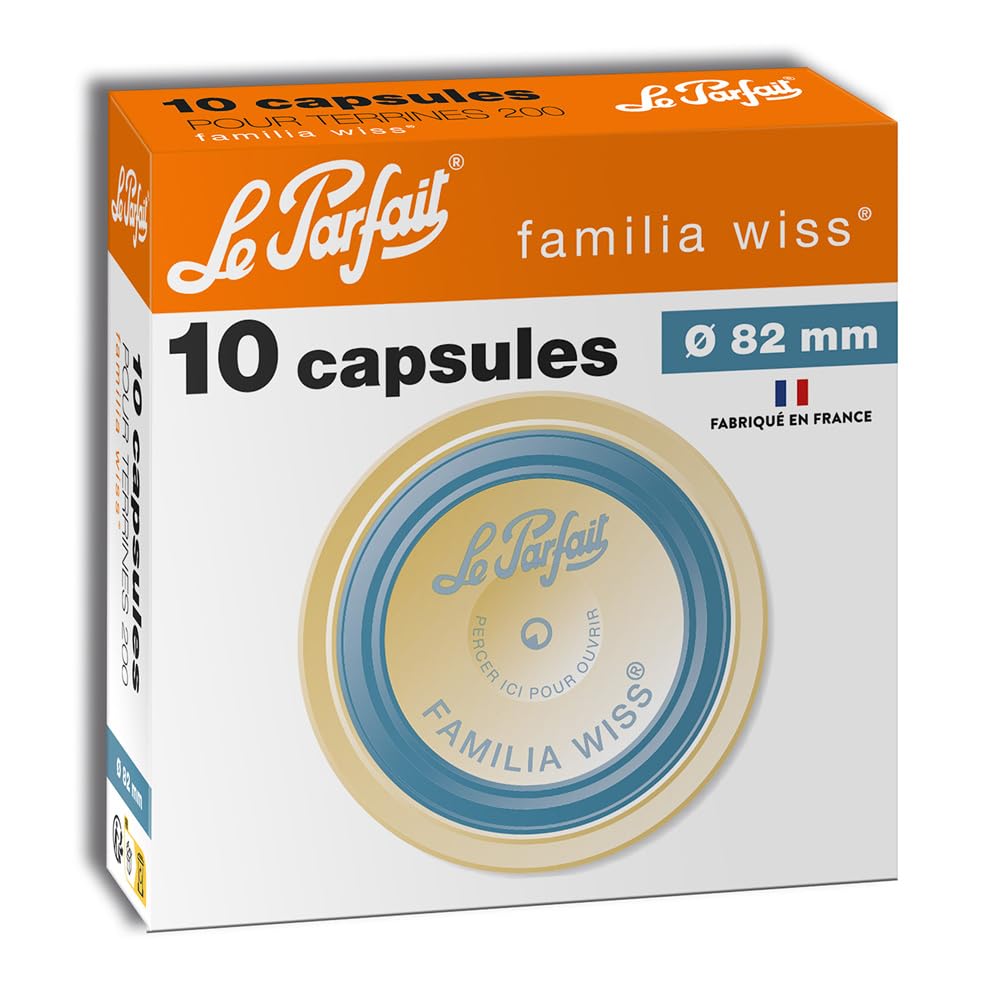 Boite de 10 Capsules 82mm Terrine Familia Wiss Le Parfait - 3