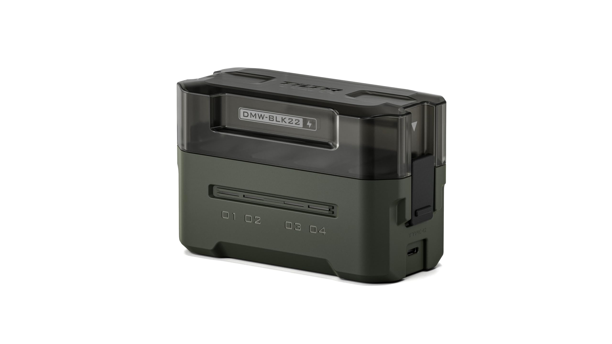 Tilta DMW-BLK22 Portable Charging Station - Green | Charge 4 Batteries w/USB-C PD 45W Fast Charge | Safe for Lumix DC-S5, S5II, S5IIX, S5M2, S5M2X, S1RII, GH6, GH6L, GH5II, G9M2-picture-15