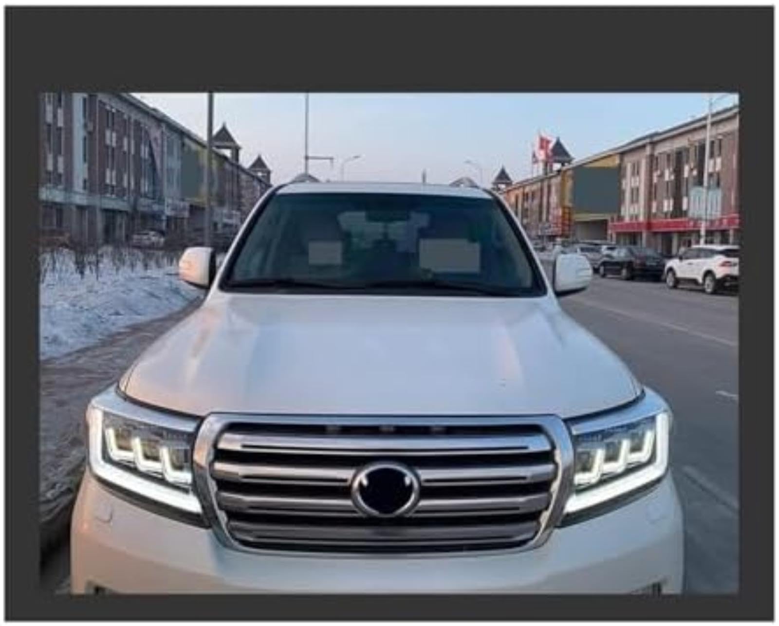 Dla TOYOTA, dla Land Cruiser Lc200 2008-2015 Car Styling reflektor Drl obiektyw projektora przednie lampy samochodowe reflektor włączony kierunkowskaz Lampka kontrolna lusterka bocznego