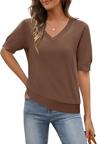 MEROKEETY - Short sleeve sweater