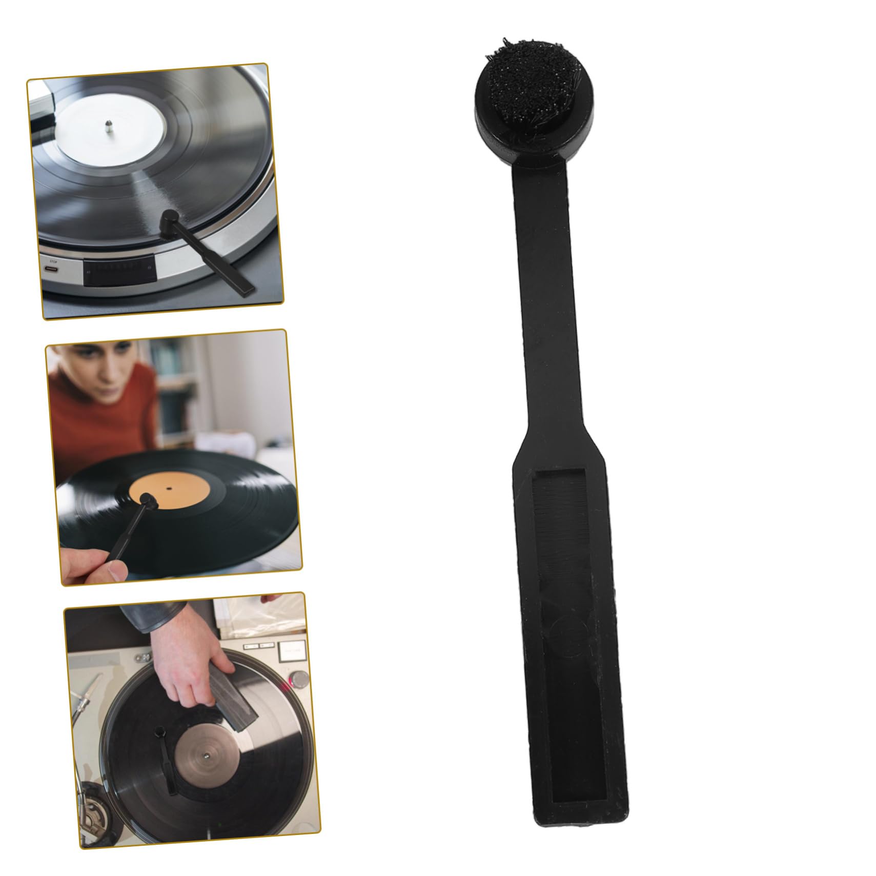 BESTonZON 5 Pz Spazzola Per La Pulizia Del Giradischi Strumento Per La Pulizia Dei in Vinile Pulitore Per Puntine Di in Vinile Spazzola Per in Vinile Detersivo Nylon