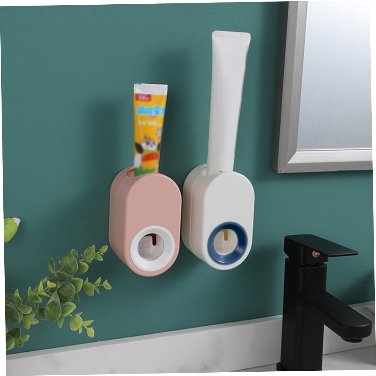 Ciieeo 1pc Wall-Mounted Toothpaste Dispenser Hanging Toothpaste Squeezer for Bathroom Safe Design