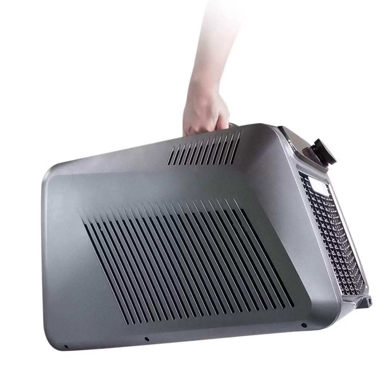 Condizionatore Portatile, 5460/6000 BTU, Raffreddamento 1600/1800 W | Senza Scarico Dell'Acqua Design Silenzioso Climatizzatore Campeggio Per Soggiorno Ufficio Camper(12V/24V/220V/1800W)