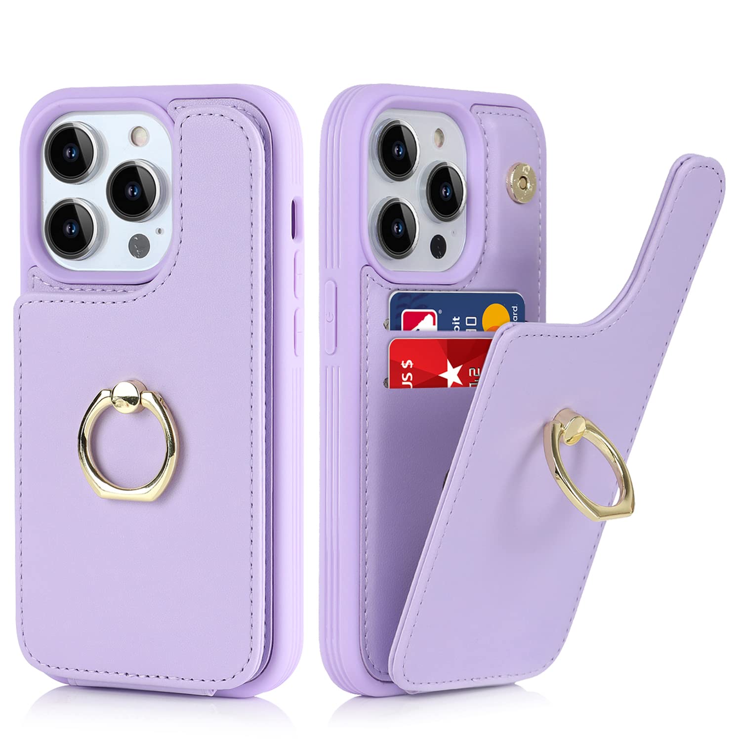 Cavalletto Per Iphone 7 Cavor Cover Compatibile Con IPhone 13 Pro Con Cordino,Flip Portafoglio Custodia In Pelle,[9 Porta Carte][Magnetico], Custodia Libro Cover Con Laccio Compatibile Con IPhone 13 Pro - Nero Iphone Se