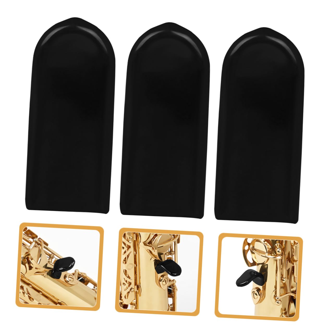 BESPORTBLE 7Pcs Saxophone Thumb Rest Cushion Cover Non Slip Support for Musicians Relieves Thumb Fatigue Lightweight and Portable Instrument Accessory