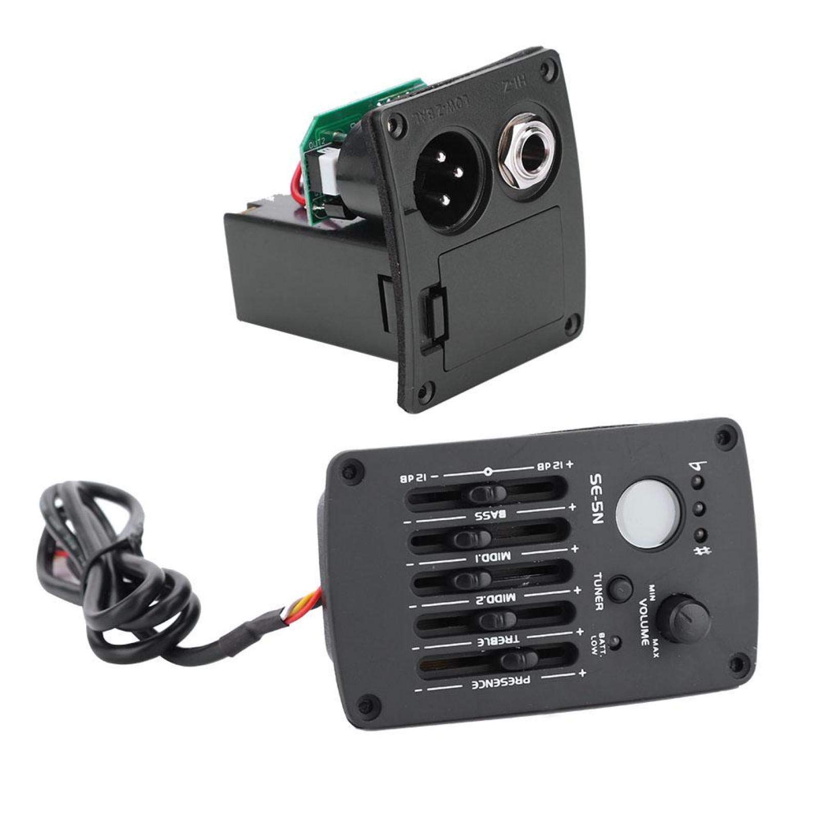 5 Band EQ Pre-Amp Equalizer Pickup Acoustic Guitar Preamplifier Tuner for Acoustic Guitars Complete Kit Pickup - Image 2