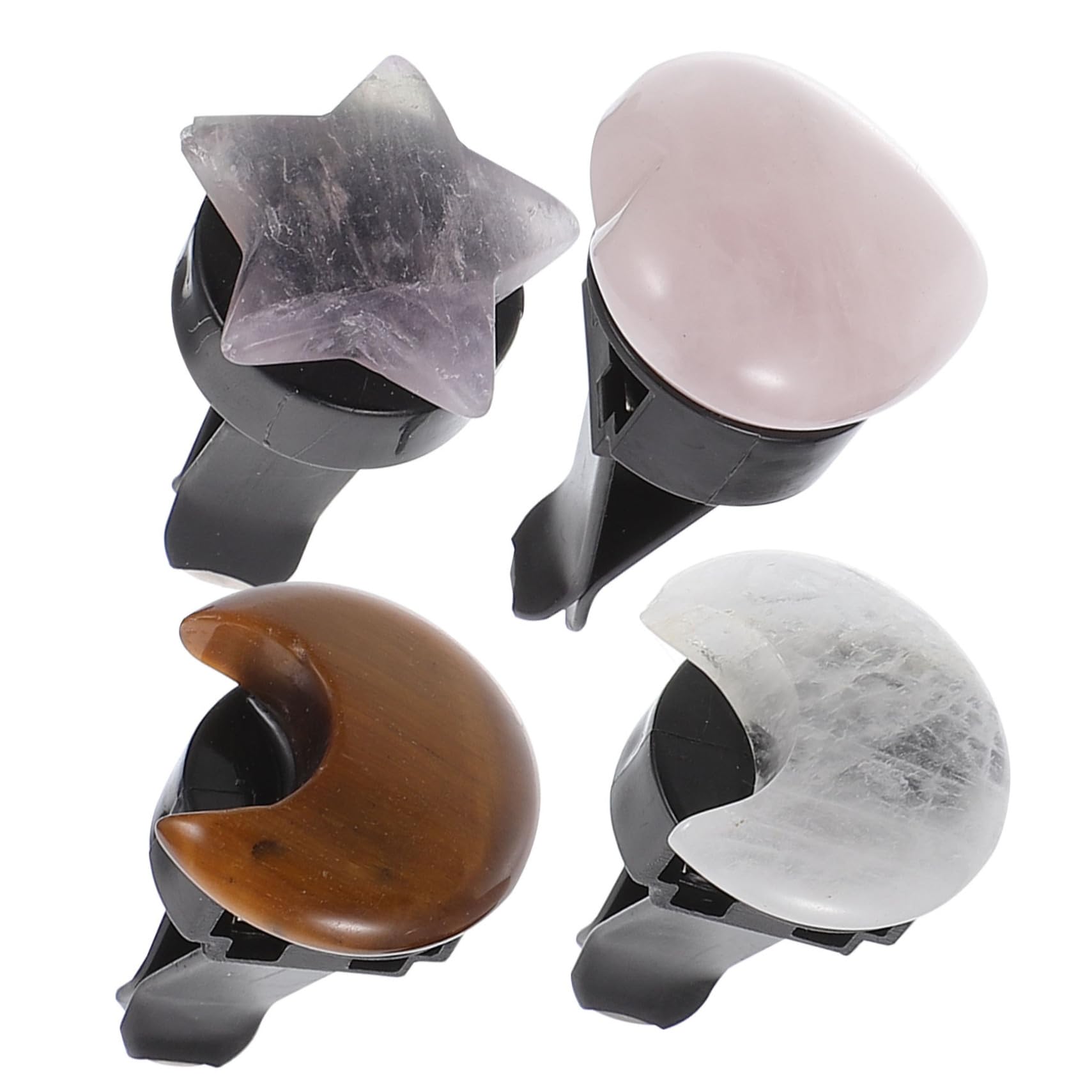 ULTECHNOVO 8pezzi Clip Aromatiche Per Bocchette Aria Auto Diffusori Di Essenziale Con Design Forma Di Stella e Cuore Accessori Decorativi Per Interni Auto