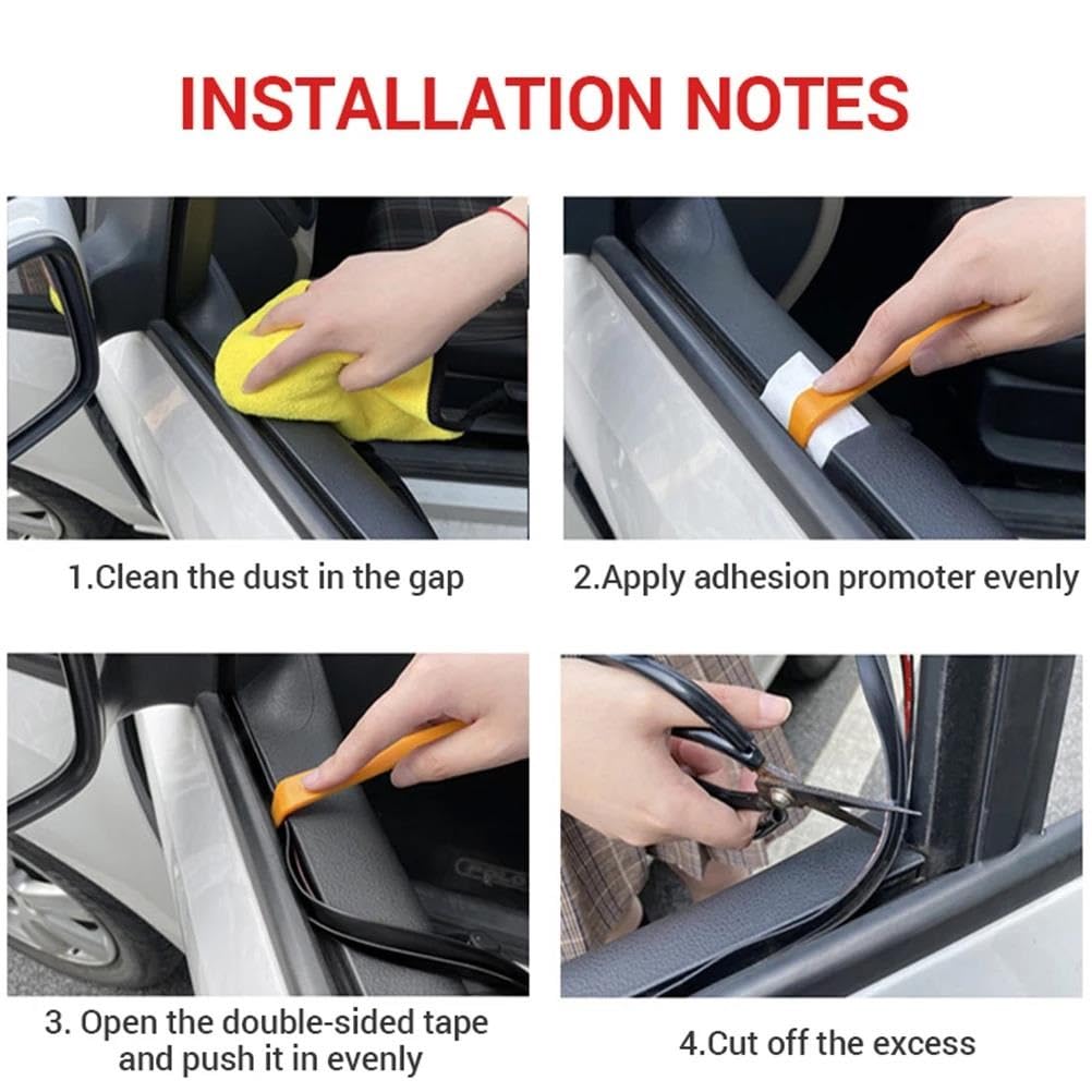 Joint d'étanchéité pour Voiture, Joint de vitre, Joint de Porte latérale en Forme de V, Mastic en Caoutchouc pour Automobile, Isolation phonique, Garniture de Bord de Joint d'étanchéité