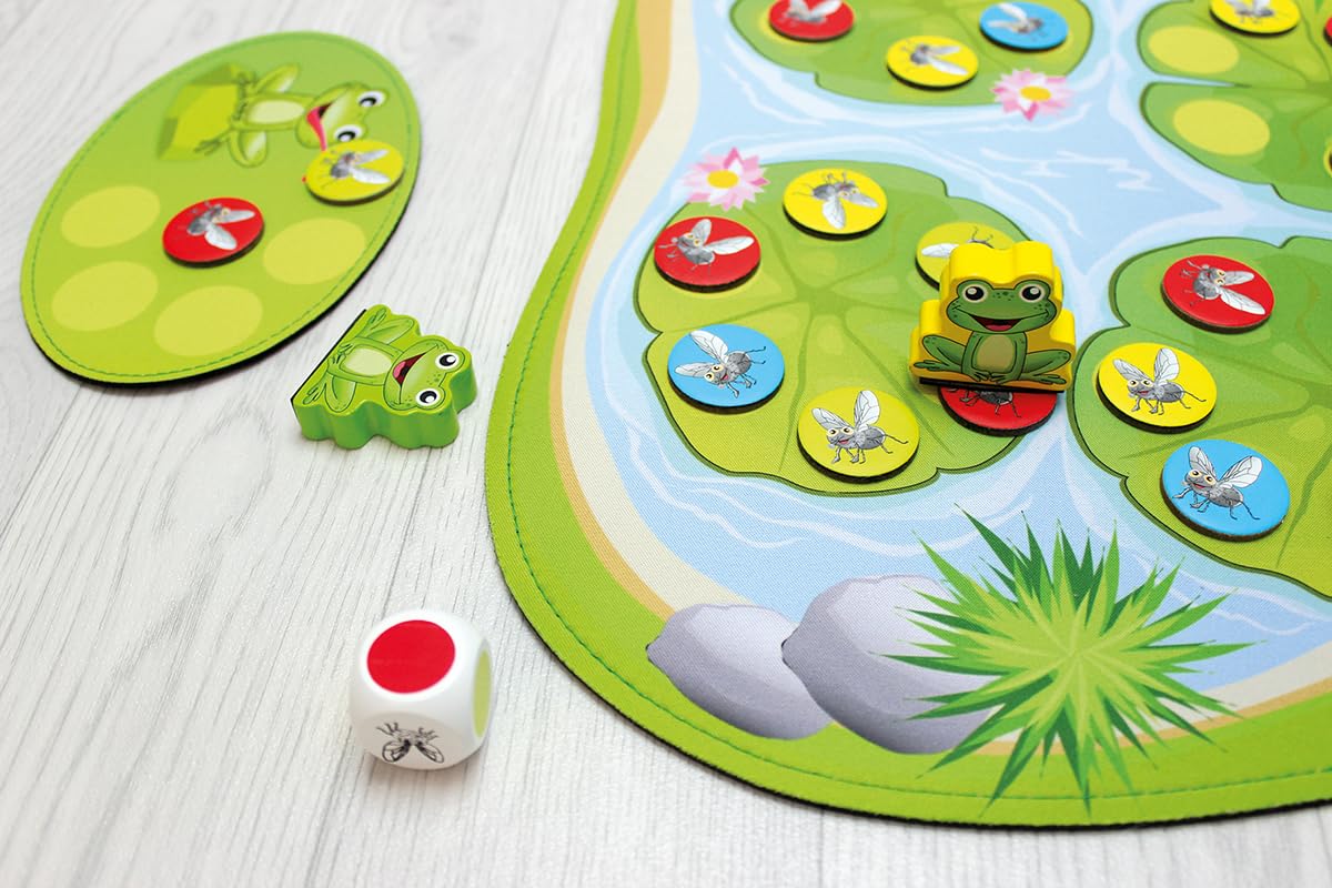 Beleduc Quaki - Tapis de Jeu de Grenouilles Magnétiques - Développement de la Mémoire et Apprendre Les Couleurs pour Enfants 3 Ans - Cadeau Fille Garçon - Jeu Éveil, Motricité