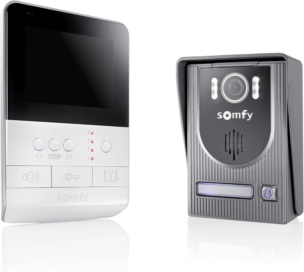Somfy 2401330 Visiophone V100, White/Dark Grey