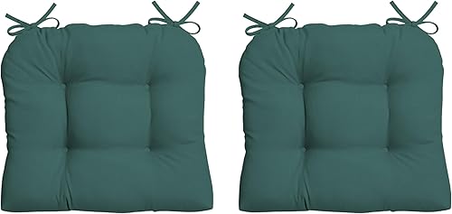 Miniatura 8 de Arden Selections Cojín para silla de mimbre para exteriores (paquete de 2), marrón Leala, 18 pulgadas de profundidad x 20 pulgadas de ancho x 5