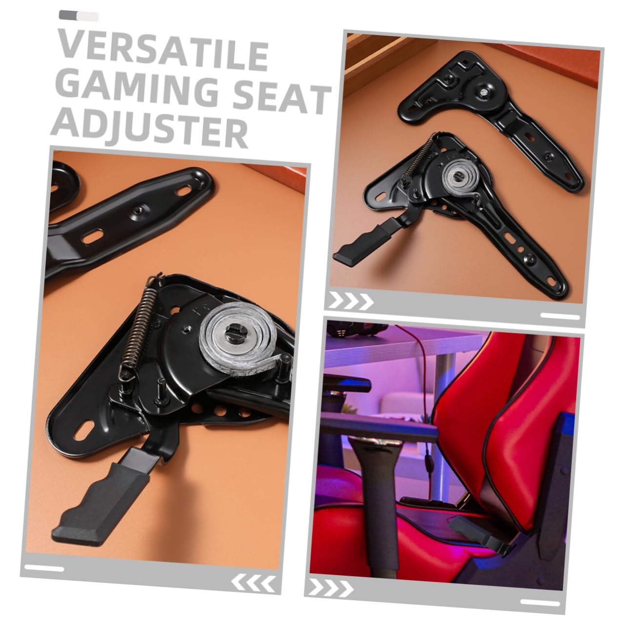 ULTECHNOVO Gaming Stuhl Sitzversteller aus Robustem Metall Winkelverstellung bis 155° für Bürostuhl Ergänzung Ersatzteil für Drehstuhl mit Hoher Rückenlehne Zubehör für Gaming und Büro