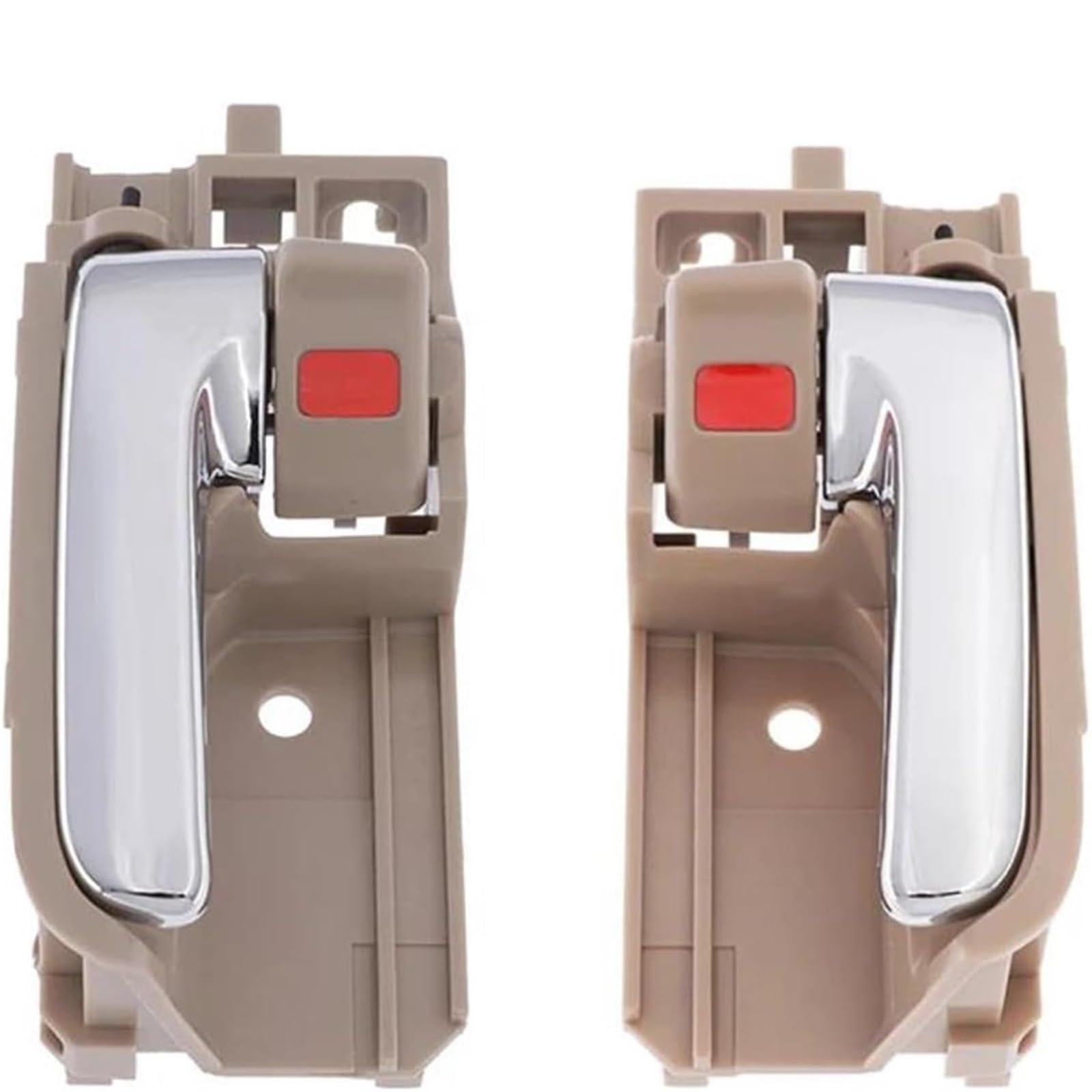 Zynther Left And Right 2Pcs Inside Door Latch Handle Nterior Door Handle For Toyota For Corolla 2003-2009 Beige For Chrome Left Right 69205-02090 69206-02090(Left And Right 2Pcs)
