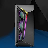 Vista 2 de ATX - Carcasa para computadora de escritorio con iluminación colorida