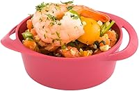 Vista 4 de Restaurantware Mini platos para servir de 3 onzas, 100 mini platos desechables para aperitivos, asas integradas, rectangulares, de plástico