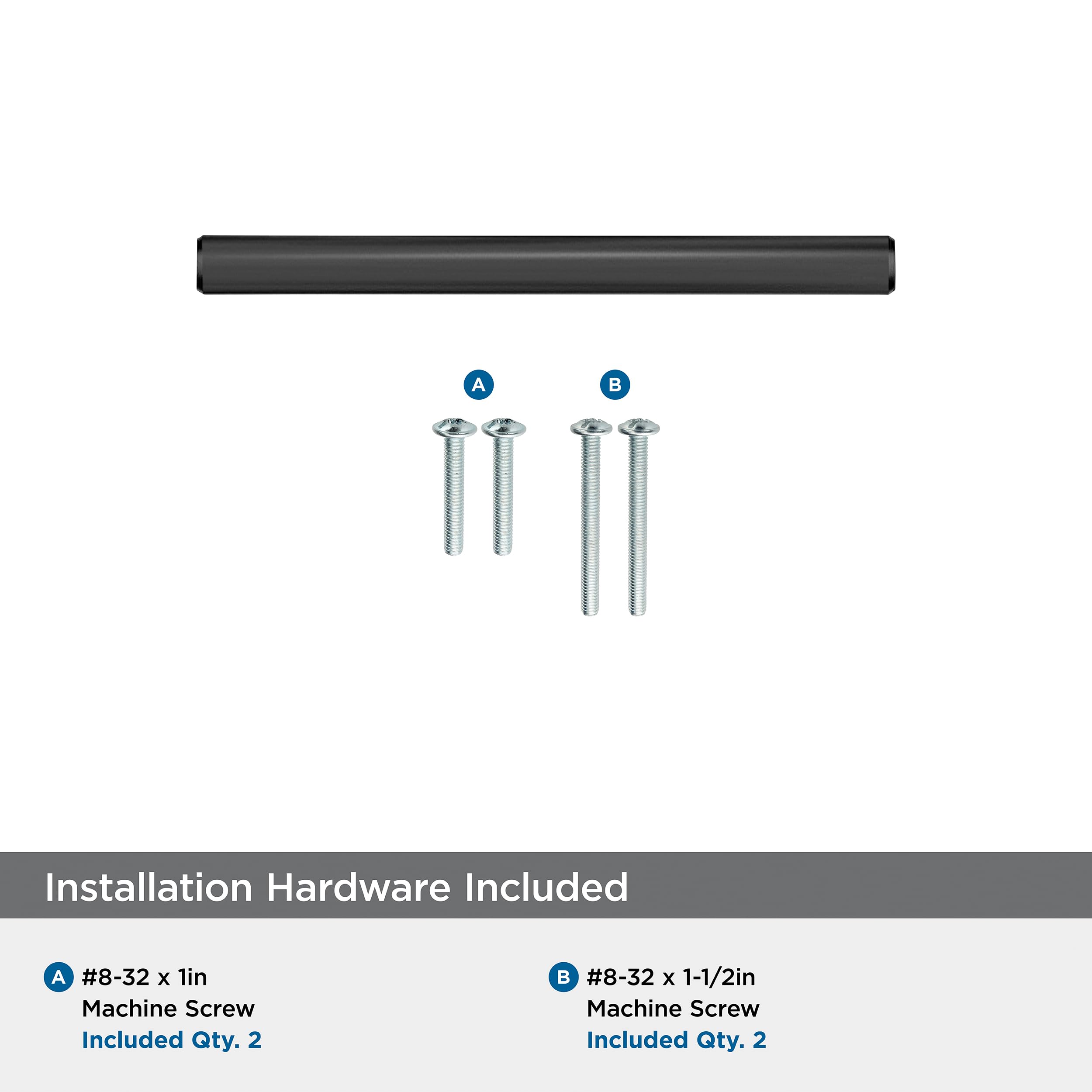 Amerock Bar Pulls 3 inch (76mm) Center-to-Center Matte Black Cabinet Pull - 10 Pack, 10BX40515MB - Image 3
