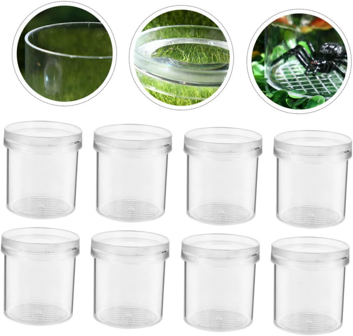 Ciieeo 20pcs Multi-Function Insect Observation Boxes with Ventilation System for Nature Enthusiasts Portable Magnifying Containers for Critters and Insect Viewing