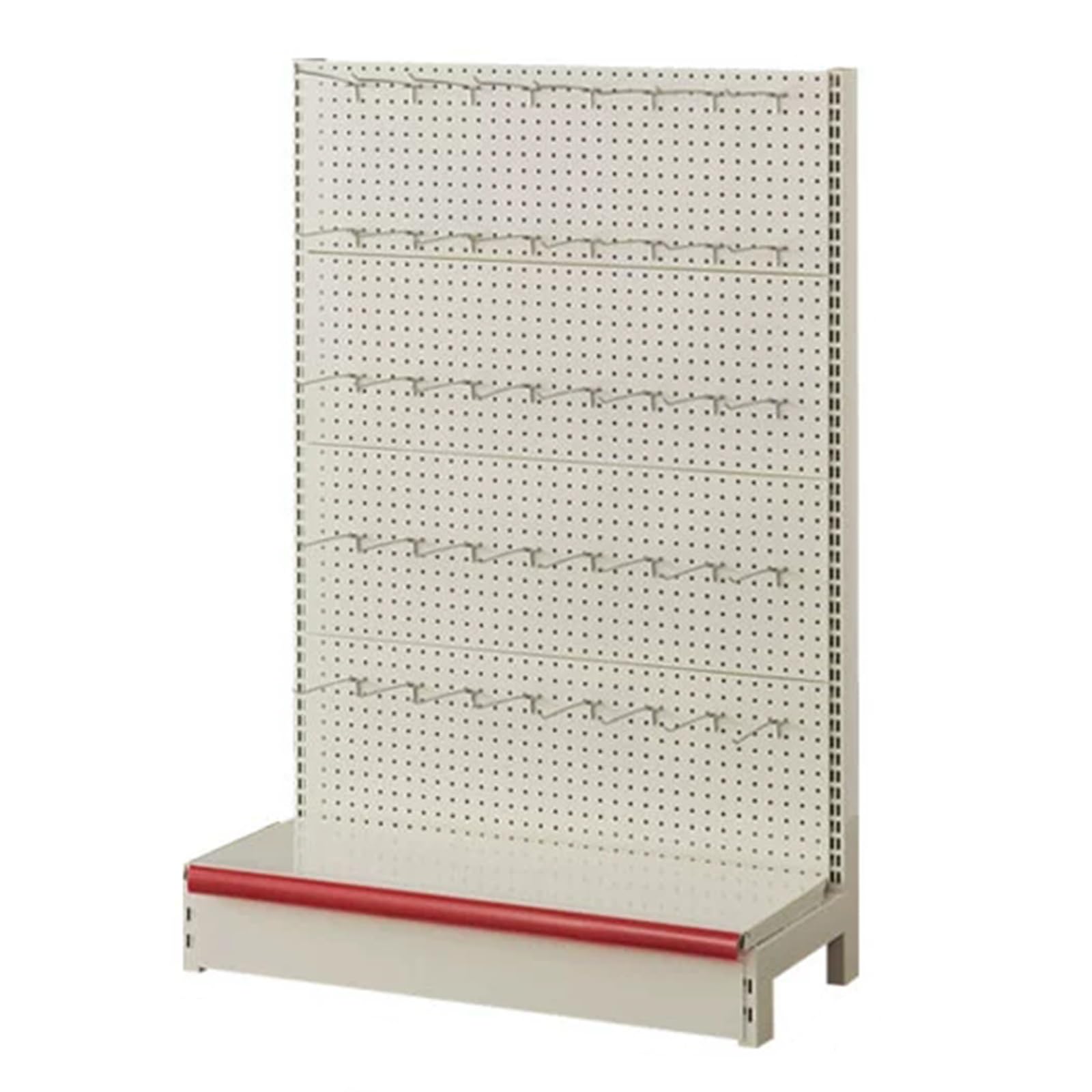 Organiseur en métal blanc avec 40 crochets amovibles pour suspendre vos accessoires