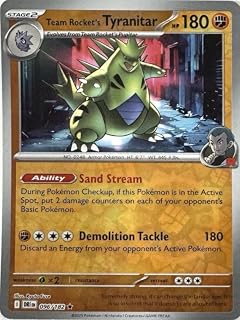 Pokemon - Team Rockets Tyranitar 096 182 - Destined Rivals - Reverse Foil - Single Card