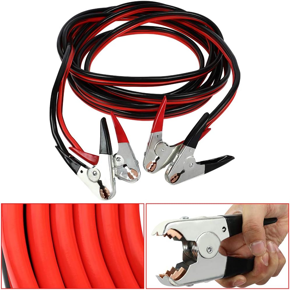 ROADFAR Jumper Cables 1 Guage 30 Feet, Heavy Duty Jumper Cables for Car Battery, Automotive Cables for Jump Starting Dead or Weak Batteries, for SUV, Car, Truck, Auto, ETL Listed